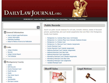 Tablet Screenshot of dailylawjournal.org